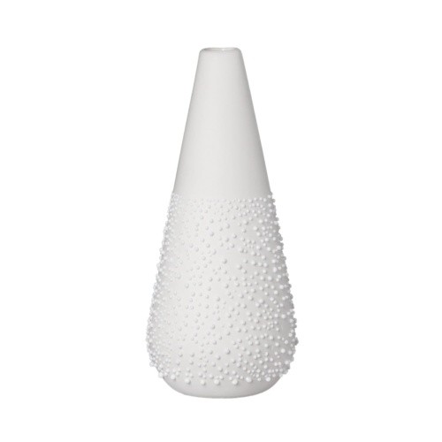 Perlenvase weiß design - perlenvase,