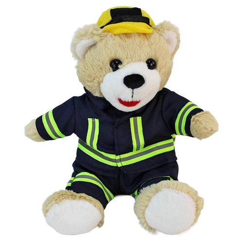 Plüsch feuerwehr teddy mit - feuerwehr-teddy,