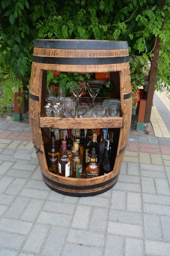 Holz tisch aus eichenfass - holz,