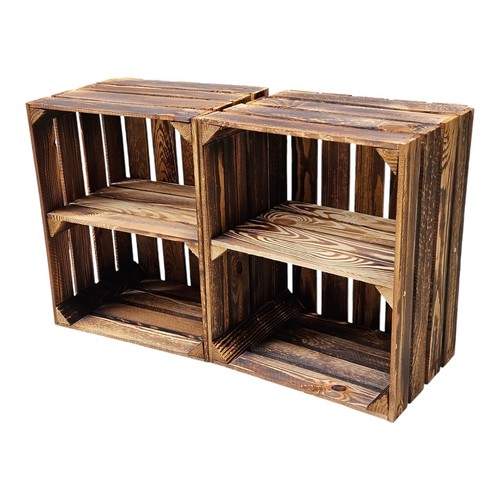Holzkiste obstkiste 2er set - holzkiste,