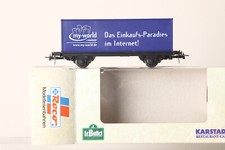 Roco H0 Containertragwagen Karstadt Cafe my-world Internet in OVP  (255716 38)
