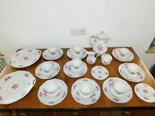 Kaffee Service Hutschenreuther Selb " pur pur Rose" 34 Teilig!