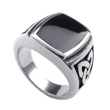 Totenkopf Biker Ring Edelstahl