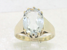 Aquamarin Ring 333 Gelbgold