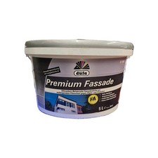 Siliconharz Fassadenfarbe 5 Liter Weiß Nano Premium Wasserabweisend Düfa