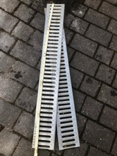 2x Gitterrost Gitter Rost Abdeckung Bodenrinne Ablaufrinne Faserfix Hof Terrasse