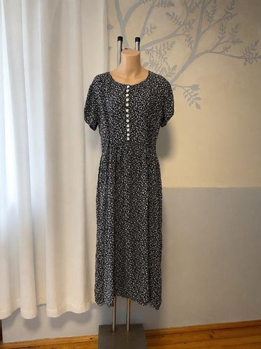 Women vintage dress navy - vintage,