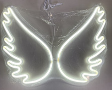 LED Neon Schild Engel Flügel Kaltweiß USB Wand Deko 5 kWh/1000h Leuchtreklame
