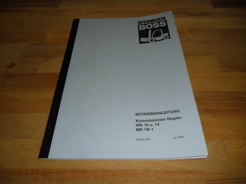 Betriebsanleitung gabelstapler - betriebsanleitung,