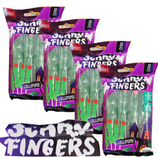 32 Scary Fingers Halloween Süßigkeiten Lollis Grusel Finger 4er SET -4 Packungen