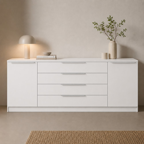 Sideboard 200 weiß - 200, cm