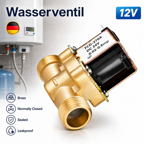 Magnetventil messing zoll - magnetventil, 3/4