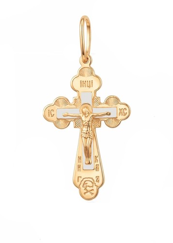 585 rotgold kreuz - 585,