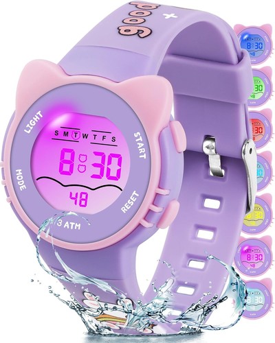 Kinderuhr digital farben led - kinderuhr,