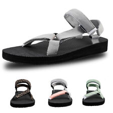 Damen Flach Schuhe Sandaletten