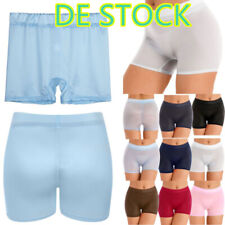 DE Damen Transparent Hipster Slips Höschen Boxershorts Seide Unterwäsche Dessous