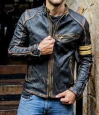 Herren Motorrad Biker Vintage