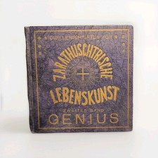 Zarathuschtrische Lebenskunst Genius 2. Band 1918, selten, sehr dekorativ 