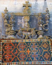 Templer Kreuzritter Teppich antik Burg Rug Knight Tomar Christusorden Almourol