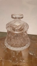Bleikristall Dose mit Deckel -