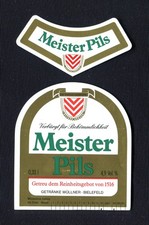 Bieretiketten Braumeister Wüllner Bielefeld