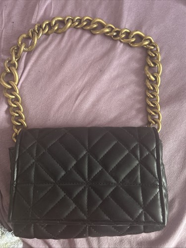 Schwarze zara tasche mit - zara,