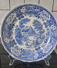 1 von 6 Villeroy Boch V&B Burgenland blau Speise Teller flach grüner Stempel 