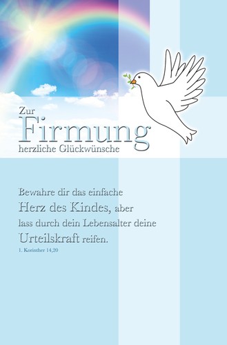 Firmung glückwunschkarte - a,