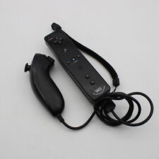 Original Nintendo Wii Remote Motion Plus inside RVL-003, Nunchuk RVL-004 schwarz