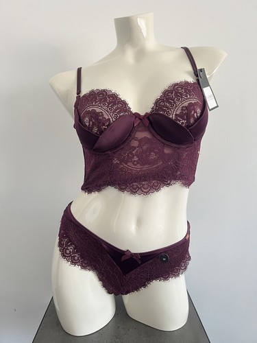 Lila dessous set longline - lila,