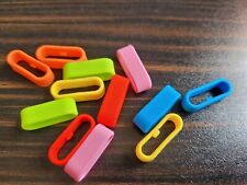 Uhrenarmband Schlaufen Silikon - jeweils 2 STÜCK farblich sortiert