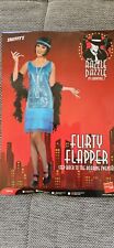 Smiffys Kostüm Flirty Flapper Damenkostüm Kleid Kette Blau 20er Jahre NEUwer /