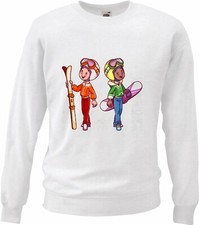 Sweatshirt KINDER MIT SKI UND