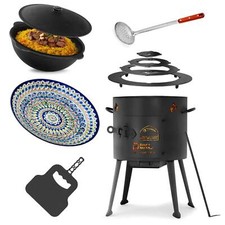 Ø36cm Uchag-Ofen 2mm stahl 10L Kazan Utschak Adapter-Ringe Utschag Учак mit Zub