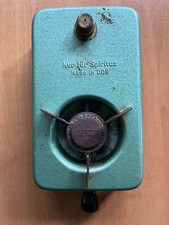 Sehr alter Spiritus-Kocher - vintage - Farbe: grün - Made in DDR