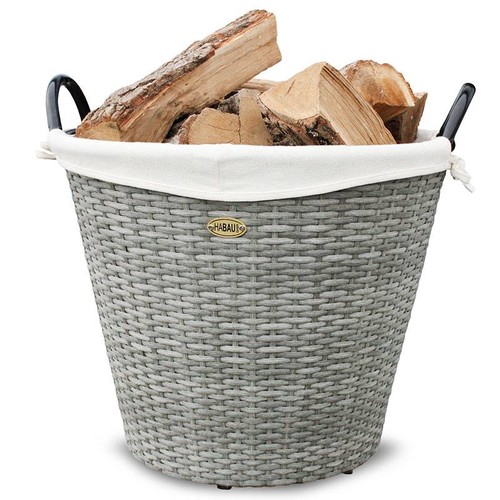 Habau feuerholzkorb mit - habau,