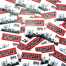 Stuttgart Skyline 0711 Sticker