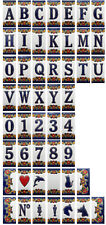Keramik Hausnummer Zahlen Ziffern Buchstaben Symbole Kacheln Fliesen 3,5 x 7,4cm