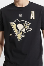 Reebok NHL T-Shirt Pittsburgh Penguins No 71 Malkin Print Schwarz S