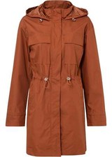 Neu Parka Gr. 34 Orangebraun Damenparka Mantel Long-Jacke