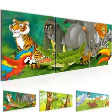 Wandbilder Set Tiere Dschungel