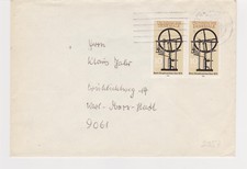 DDR Mi 2957 MeF Bedarf Brief 1987 Dampfmaschine Bock Gera 