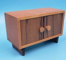 Bodo Hennig Schrank 50 er J. Holz Wohnzimmer Puppenstube Puppenhaus 