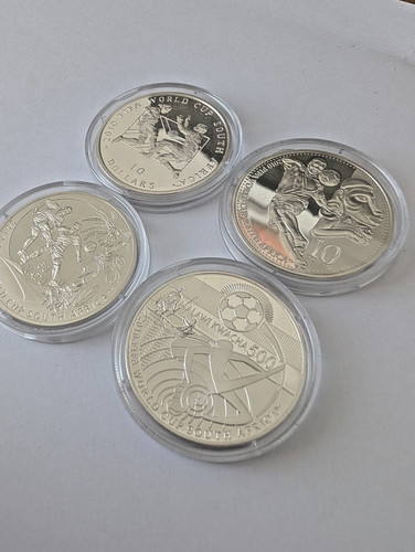Silber münzen 2010 fifa - 4x,