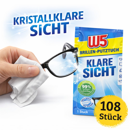108x brillen reinigungstücher - 108x, brillen-reinigungstücher