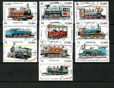 Motiv Eisenbahn +Lokomotiven+ gestempelt