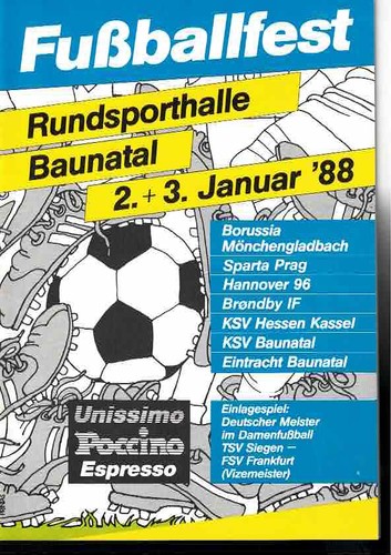Fussball programmheft 88 - , 87/88