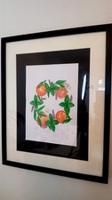 Bild aquarell orangen - bild,