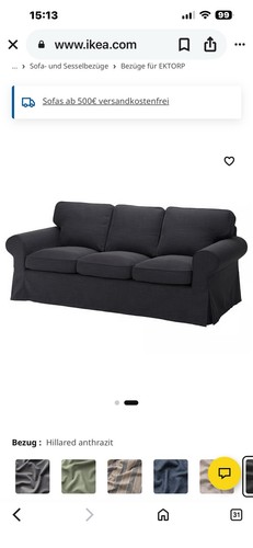 Ektorpbezug 3er sofa hillared - 3er-sofa,,