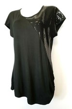 10) Manou Lenz Top Kurzarmshirt Glitter T-Shirt Neu 59,90€ Gr.40 42 44 46 48